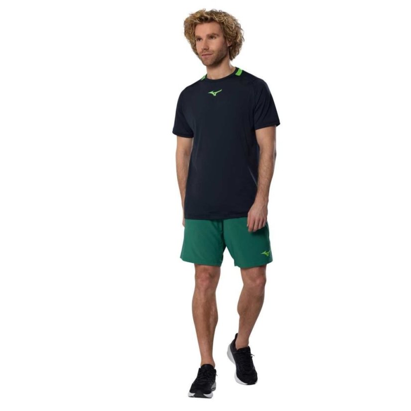 Mizuno Tee – Pánské tenisové triko – Černá