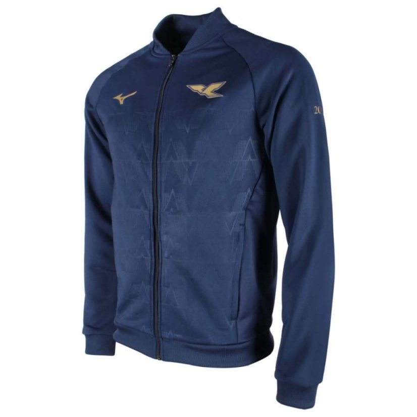 Mizuno 125 Walk Out Track Jacket – Lehká sportovní bunda – Modrá - Velikost: S