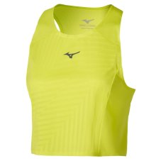 Mizuno Tech Light Crop Top – Dámské běžecké triko – Žlutá
