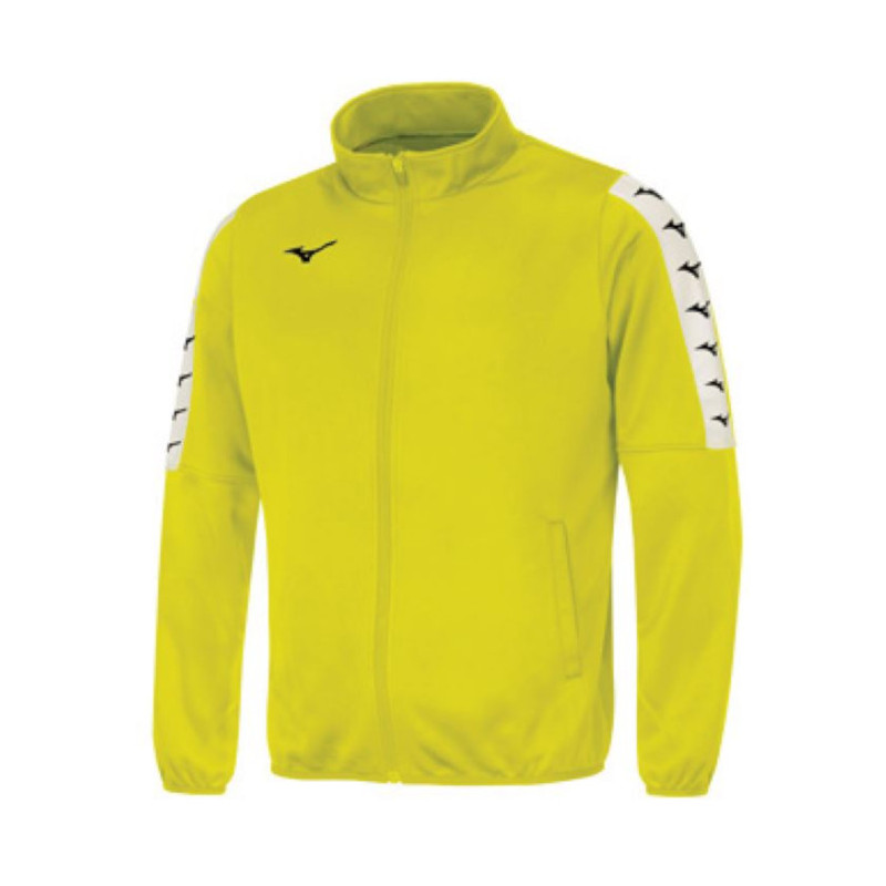 Mizuno Nara Interlock Track Jacket – Pánská lehká sportovní bunda – Žlutá - Velikost: L
