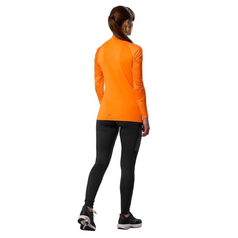 Mizuno Virtual Body G5 Half Zip – Dámské termotriko – Oranžová
