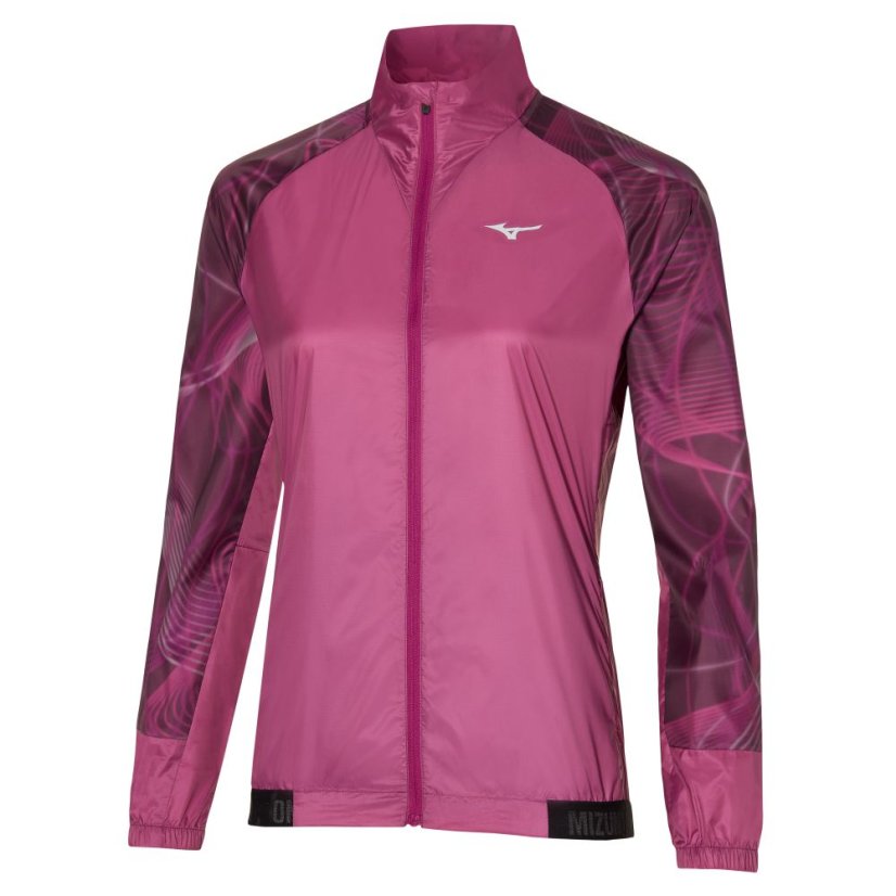 Mizuno Aero Jacket – Dámská sportovní bunda – Růžová