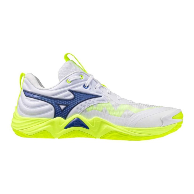 Mizuno Wave Momentum Elite – Unisex volejbalová obuv – Bílo-žlutá - Velikost: EUR 42.5