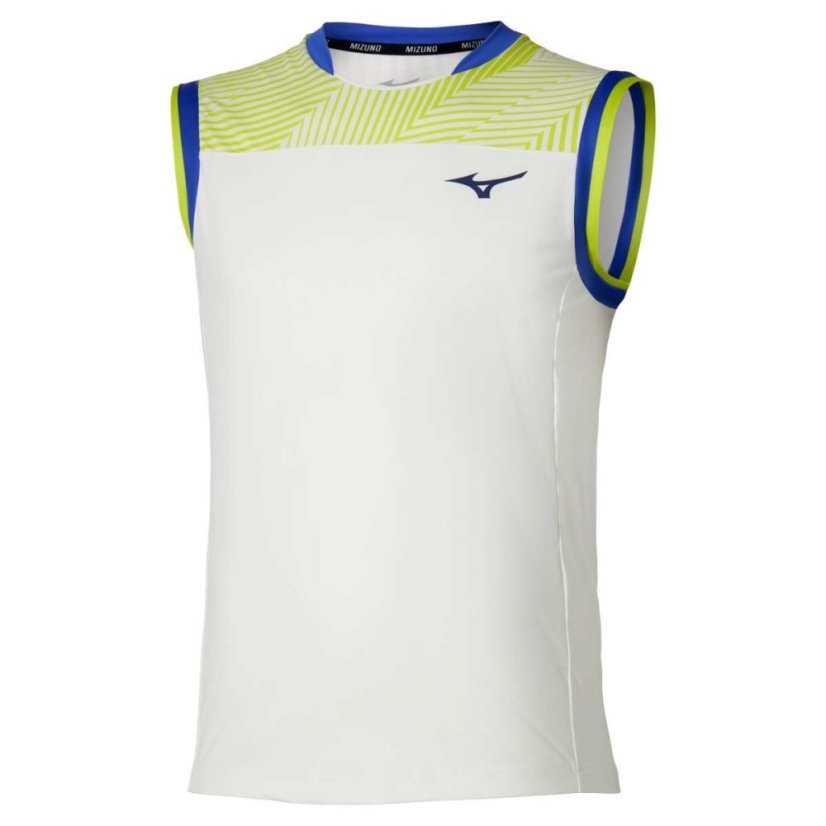 Mizuno Stargazer Shadow Sleeveless – Pánské tenisové tílko – Bílá