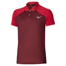 Mizuno Stargazer Shadow Polo – Pánské tenisové triko – Červená