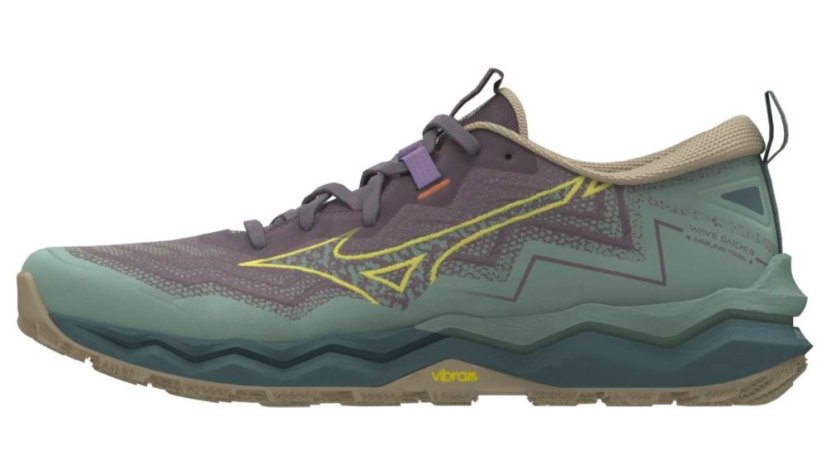 Mizuno Wave Daichi 9 – Dámská trailová běžecká obuv – Hnědo-zelená