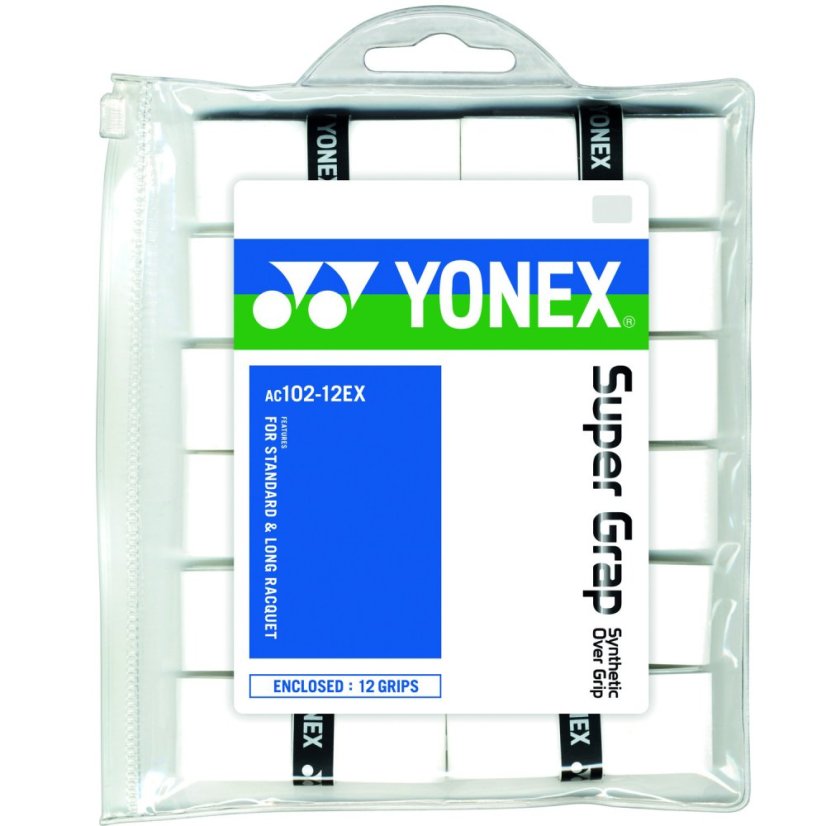 Omotávka YONEX Super Grap AC 102-12 - bílá Omotávka YONEX Super Grap AC 102-12 - bílá