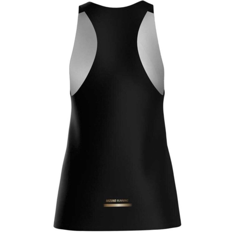Mizuno Active DryAeroFlow Graphic Tank Top – Dámské běžecké tílko – Černá - Velikost: XL