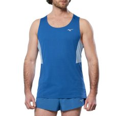Mizuno DryAeroFlow Tank – Pánské běžecké tílko – Modrá