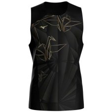 Mizuno Active DryAeroFlow Graphic Tank Top – Pánské běžecké tílko – Černá