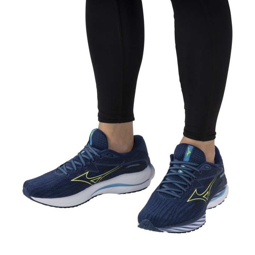 Mizuno Wave Rider 27 – Pánská silniční běžecká obuv – Modrá