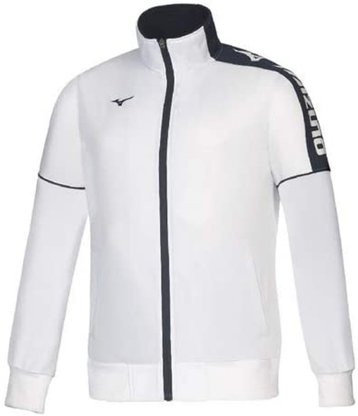 Mizuno Knitted Track Jacket – Juniorská lehká sportovní bunda – Bílá - Velikost: 116