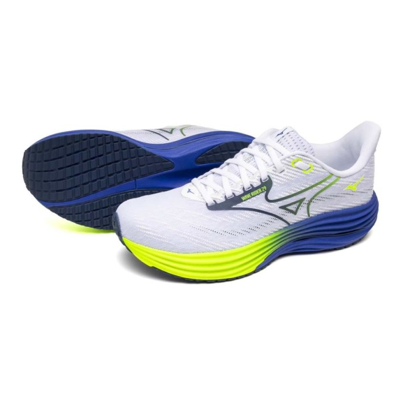 Mizuno Wave Rider 29 – Pánská silniční běžecká obuv – Bílá