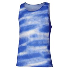 Mizuno DryAeroFlow Graphic Tank – Pánské běžecké tílko – Bílá