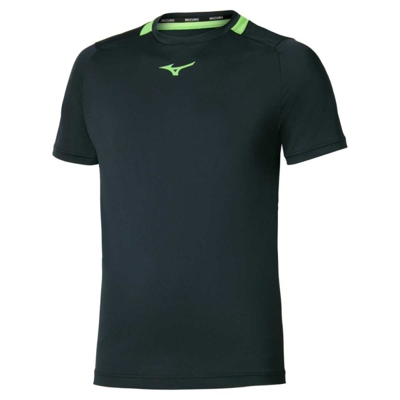 Mizuno Tee – Pánské tenisové triko – Černá