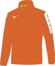Mizuno Nara Interlock Training Top – Juniorská sportovní mikina – Oranžová