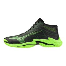 Mizuno Wave Lightning Elite Mid – Unisex volejbalová obuv – Černá