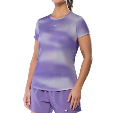 Mizuno Core Graphic tee – Dámské běžecké triko – Fialová