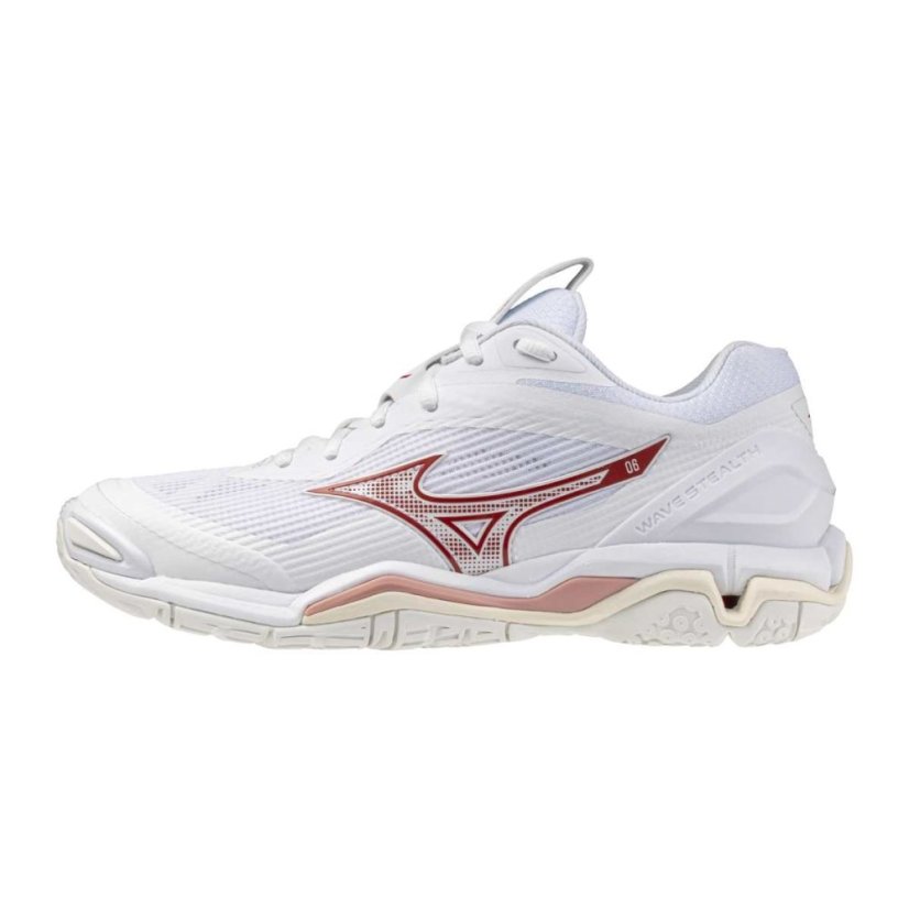 Mizuno Wave Stealth 6 – Dámská halová obuv – Bílá - Velikost: EUR 38.5