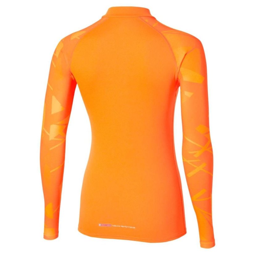 Mizuno Virtual Body G5 Half Zip – Dámské termotriko – Oranžová