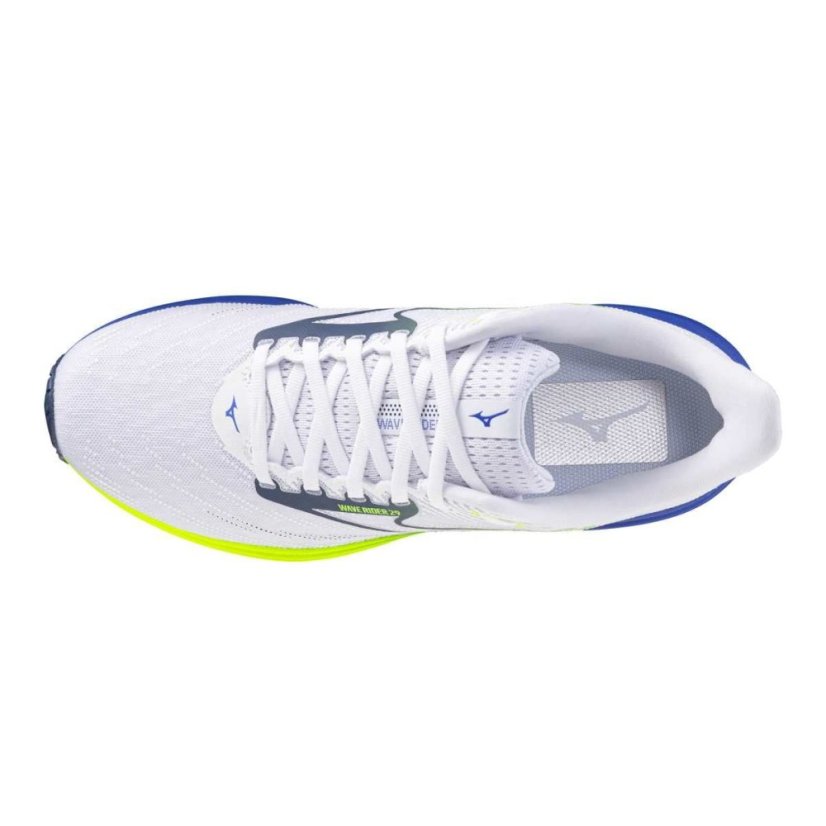 Mizuno Wave Rider 29 – Pánská silniční běžecká obuv – Bílá