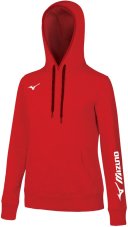 Mizuno Terry Hoodie – Dámská sportovní mikina – Červená