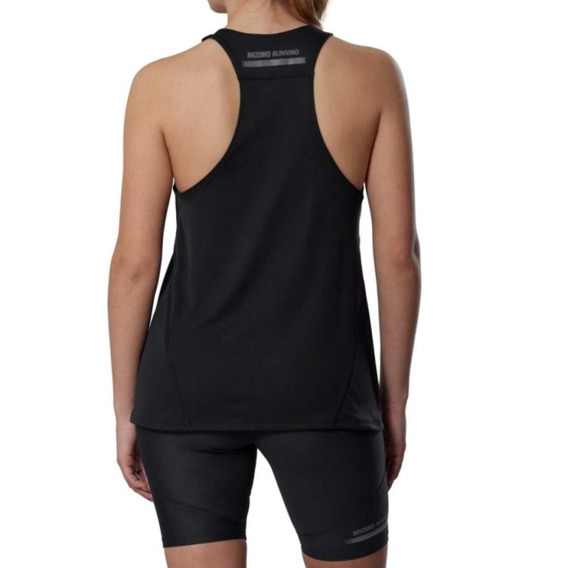 Mizuno Active DryAeroFlow Tank Top – Dámské běžecké tílko – Černá - Velikost: S