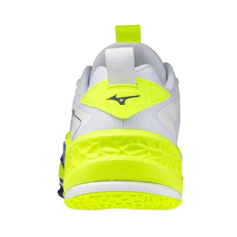 Mizuno Wave Stealth NEO 2 – Unisex halová obuv – Bílo-žlutá