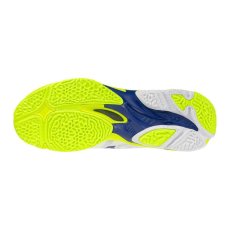 Mizuno Wave Lightning Elite Mid – Unisex volejbalová obuv – Bílo-žlutá