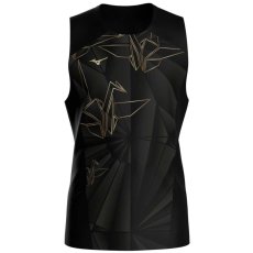 Mizuno Active DryAeroFlow Graphic Tank Top – Pánské běžecké tílko – Černá