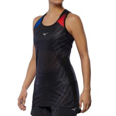 Mizuno DryAeroFlow Graphic Tank – Dámské běžecké tílko – Červená