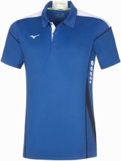 Mizuno Hex Rect Polo – Pánské tenisové triko – Modrá