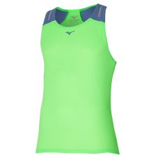 Mizuno DryAeroFlow Tank – Pánské běžecké tílko – Zelená