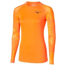 Mizuno Virtual Body G5 Crew Neck – Dámské termotriko – Oranžová